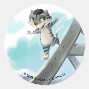 Eiffel Tower Classic Round Stickers 