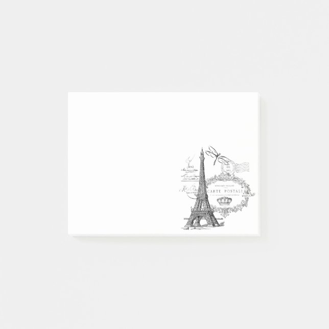 Eiffel tower collage post-it notes (Front)