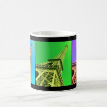 Eiffel Tower Colourized Coffee Mug