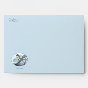 Eiffel Tower Envelope - Fun Blue (Various)