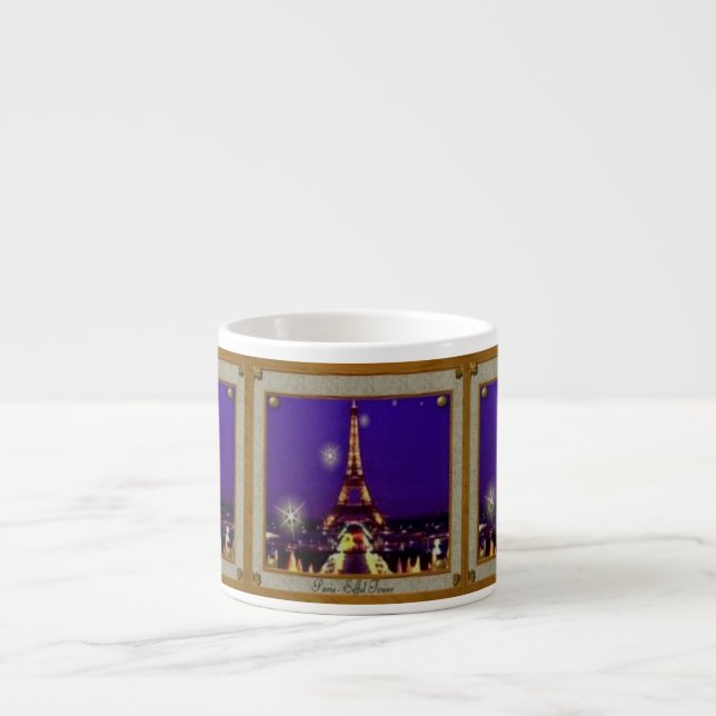 Eiffel Tower Espresso Mug (Front)