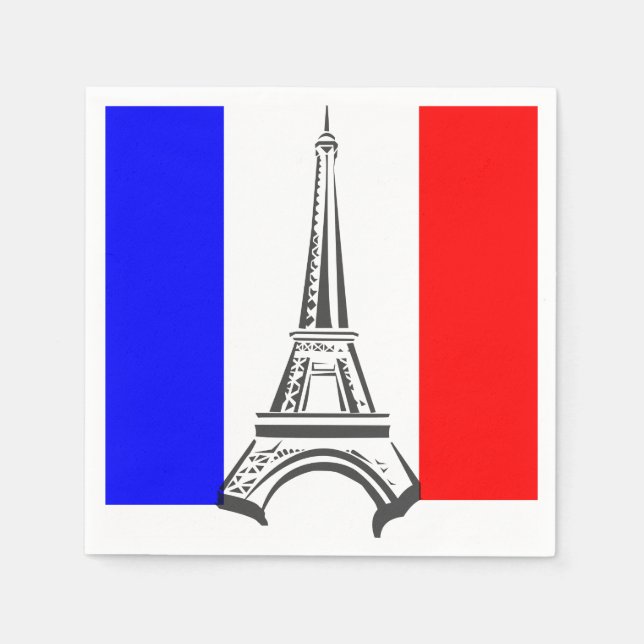 Eiffel Tower France Napkin (Front)
