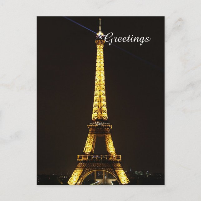 Eiffel tower France Postcard (Front)