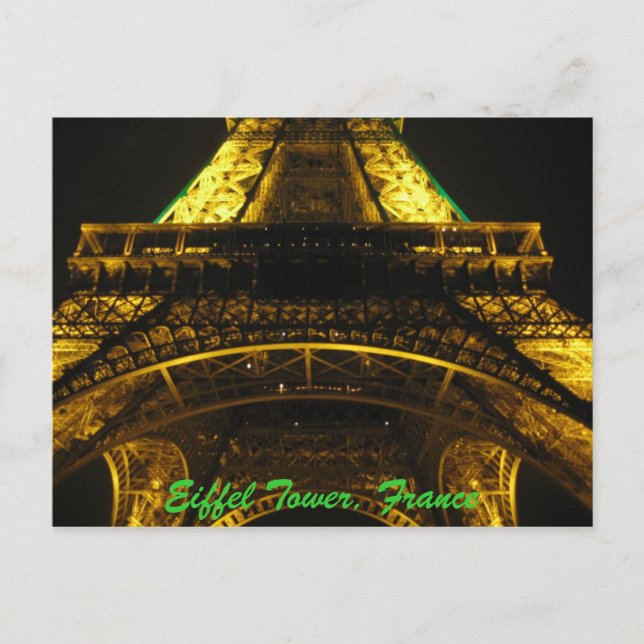 Eiffel Tower, France Postcard (Front)