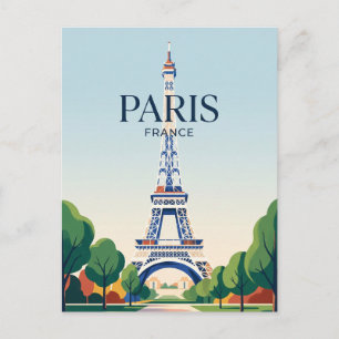 Eiffel Tower France Postcard