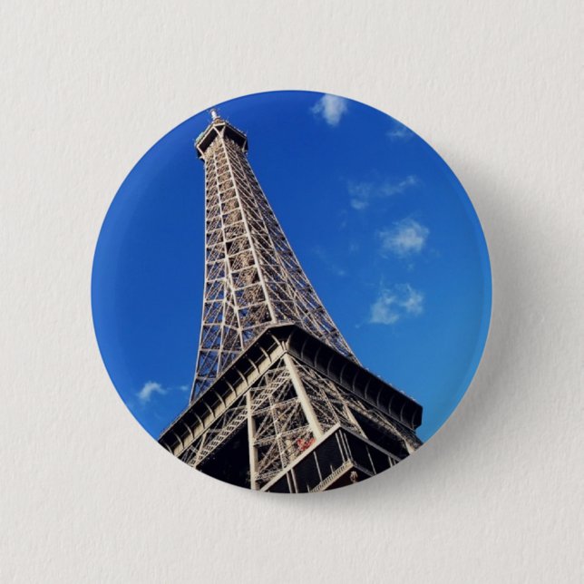 Eiffel Tower France Travel Photography 6 Cm Round Badge (Front)