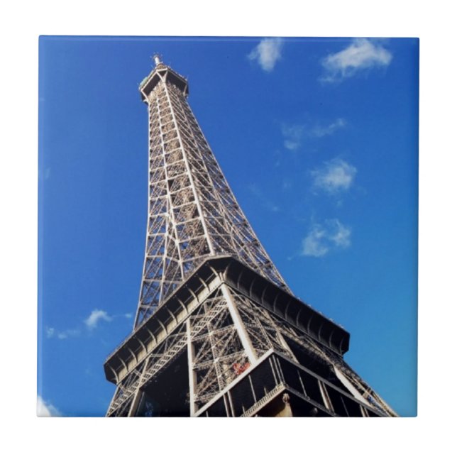 Eiffel Tower France Travel Photography Tile (Front)