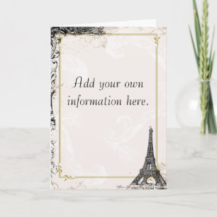 Eiffel Tower French Stationery Note Card