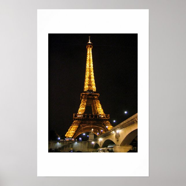 Eiffel Tower from the Seine Poster (Front)