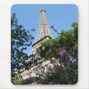 Eiffel Tower Garden Mouse Mat
