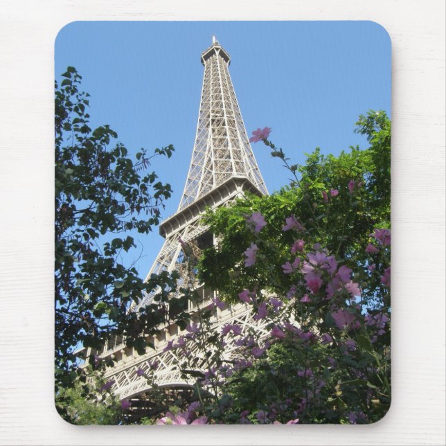 Eiffel Tower Garden Mouse Mat (Front)