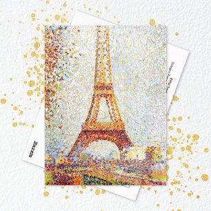 Eiffel Tower Georges Pierre Seurat Postcard
