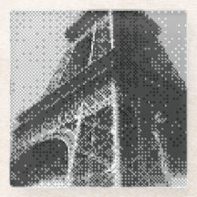 eiffel tower glass coaster