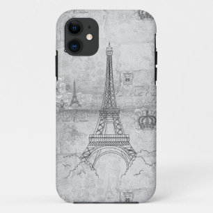 Eiffel Tower Grey iPhone 5 Case