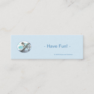 Eiffel Tower Horizontal Bookmarks (Bulk) - Fun Mini Business Card