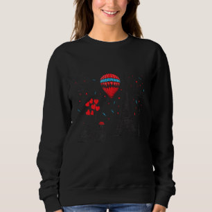 Eiffel Tower Hot Air Balloon Famous Buildings Of Sweatshirt