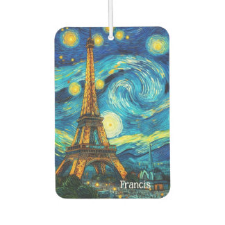Eiffel Tower Impressionism Car Air Freshener
