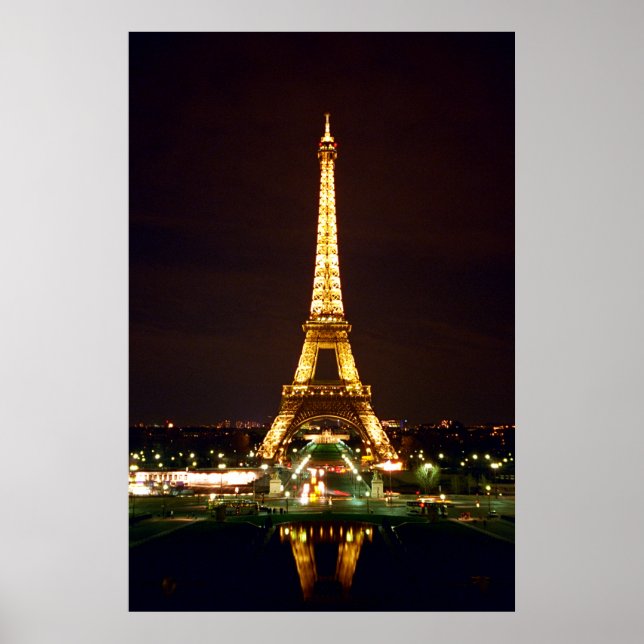 Eiffel Tower in Colour Poster (Front)