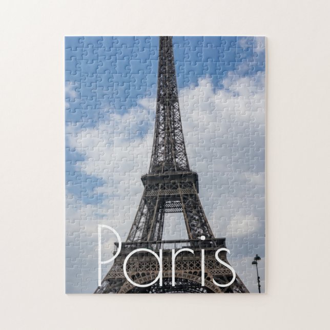Eiffel Tower in Paris Artwork France Travel Jigsaw Puzzle (Vertical)