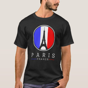 Eiffel Tower In Paris France Love Sign With French T-Shirt