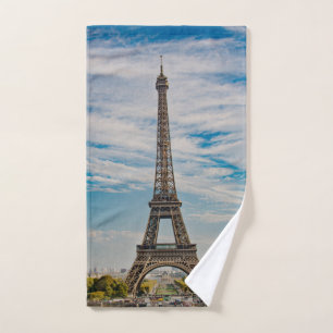 Eiffel tower in Paris Hand Towel