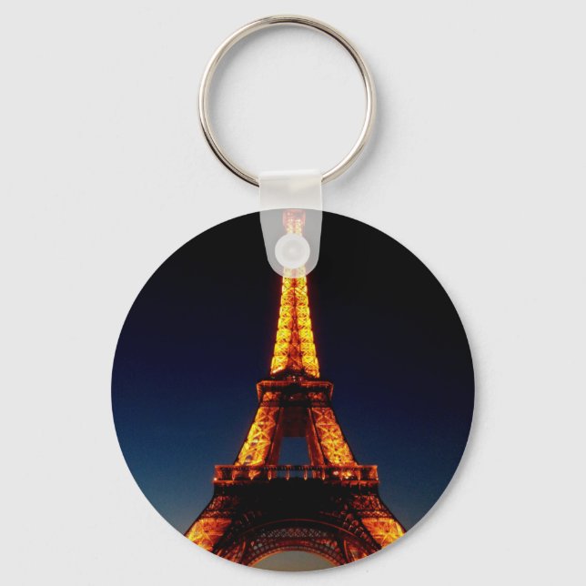 Eiffel tower in Paris Key Ring (Front)