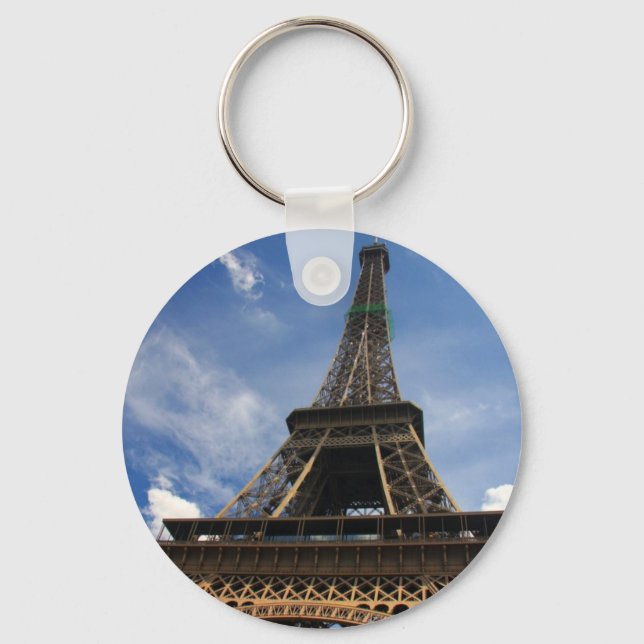 Eiffel tower in Paris Key Ring (Front)