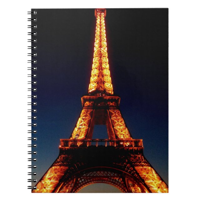 Eiffel tower in Paris Notebook (Front)
