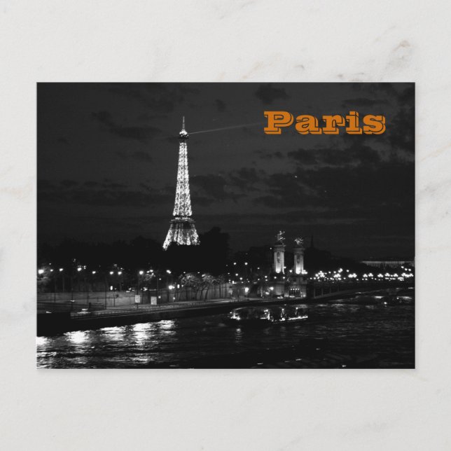 Eiffel Tower in Paris Postcard (Front)
