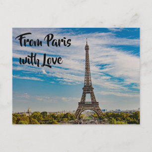 Eiffel tower in Paris Postcard