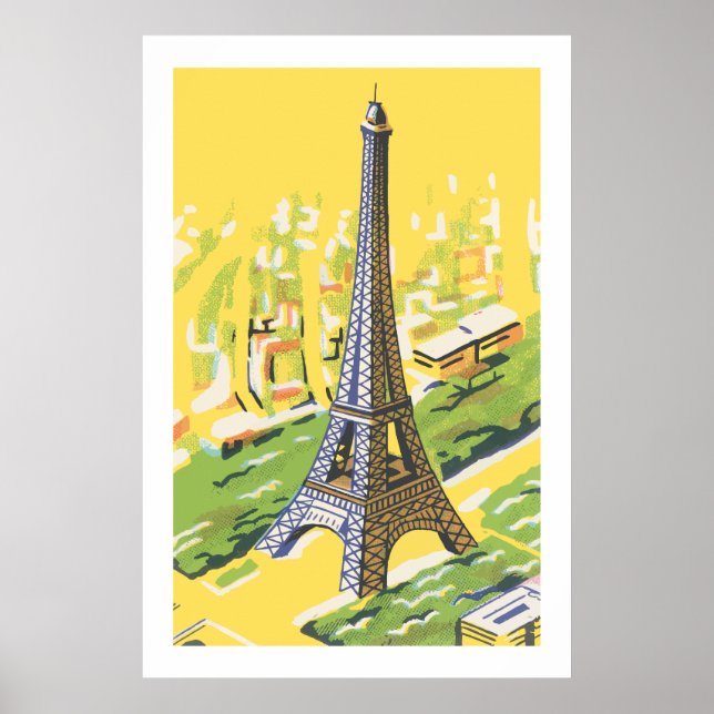 Eiffel tower in Paris Poster (Front)