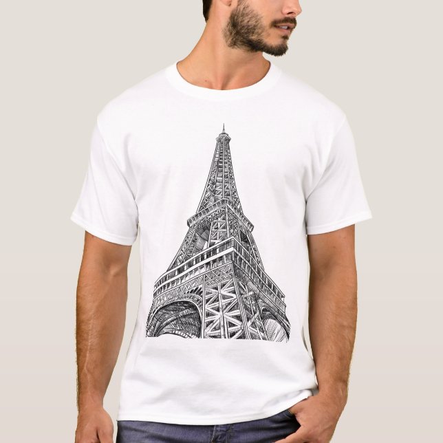 Eiffel Tower in Paris T-Shirt (Front)