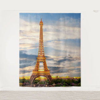 eiffel tower in paris, the city of love tapestry