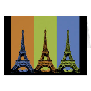 Eiffel Tower in Paris Triptych