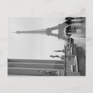 Eiffel Tower in the Snow Postcard