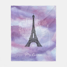 Eiffel Tower & Inscriptions Paris in Heart