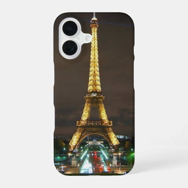 Eiffel Tower iPhone 16 Case (Back)
