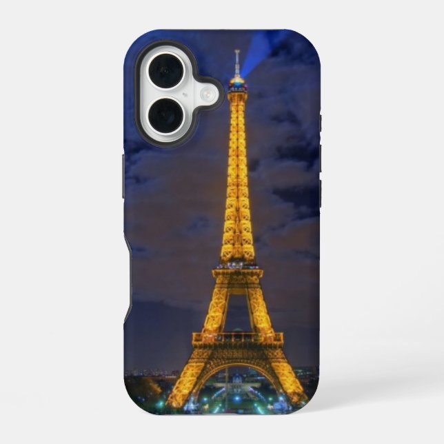 Eiffel Tower iPhone 16 Case (Back)