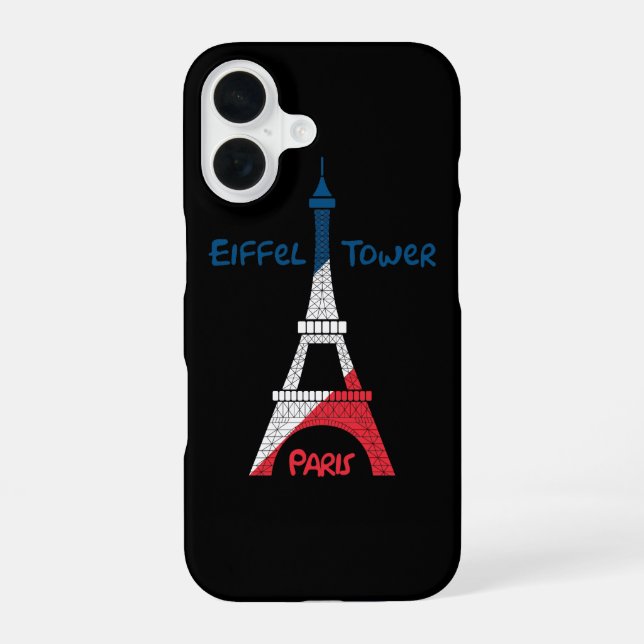 Eiffel Tower  iPhone 16 Case (Back)