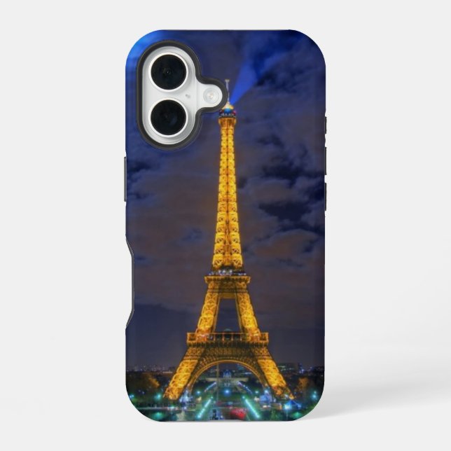 Eiffel Tower iPhone 16 Case (Back)
