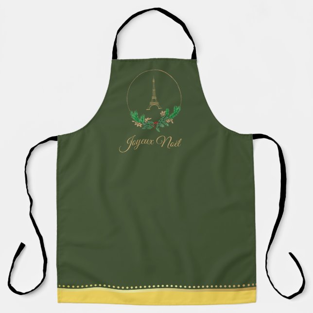 Eiffel Tower Joyeux Noel Apron (Front)