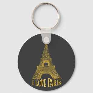 Eiffel tower key ring