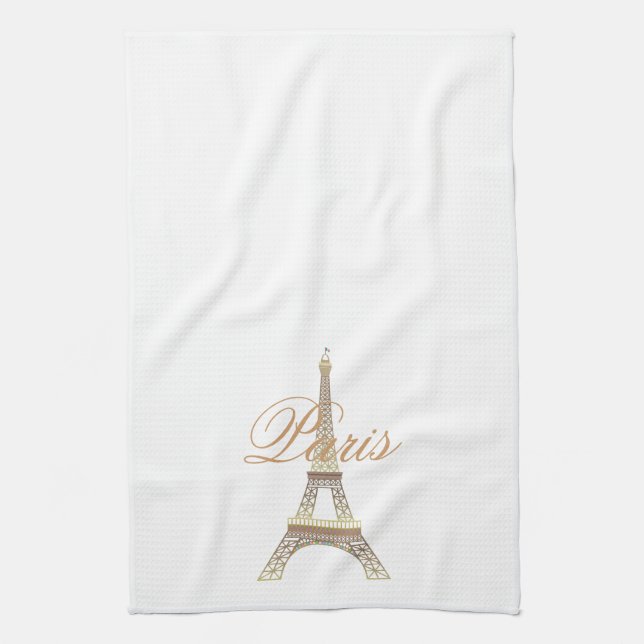Eiffel Tower Kitchen Towel (Vertical)
