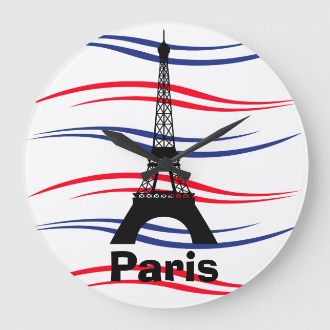 Eiffel Tower Large Clock (Front)