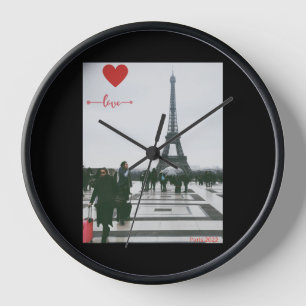 Eiffel Tower Love Clock