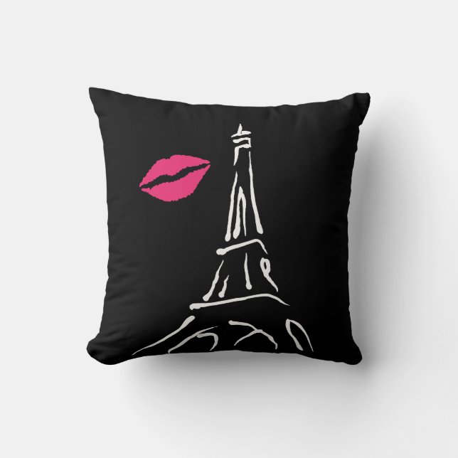 Eiffel Tower Love Cushion (Front)