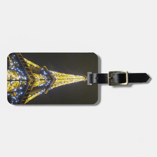 eiffel tower luggage tag (Front Horizontal)