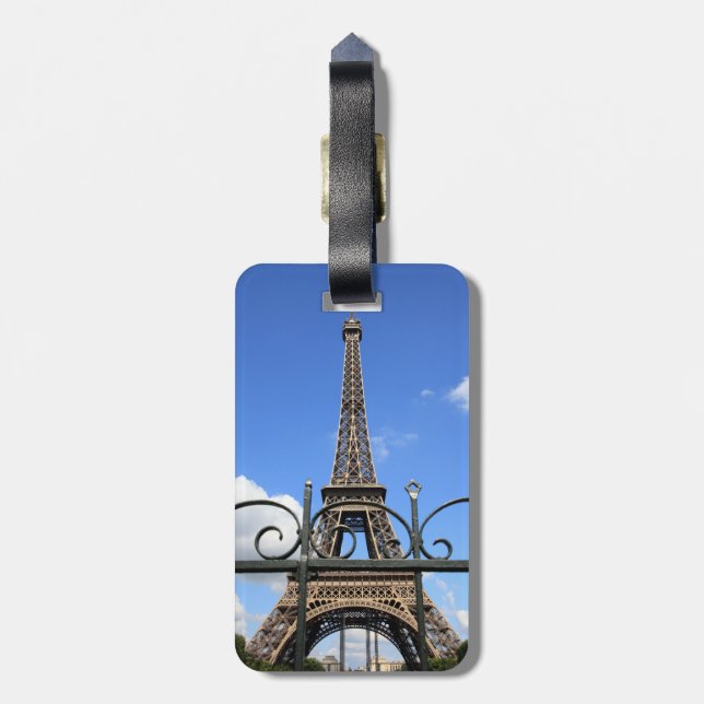 Eiffel Tower Luggage Tag (Back Vertical)