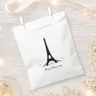 Eiffel Tower Merci Beaucoup Favour Bags