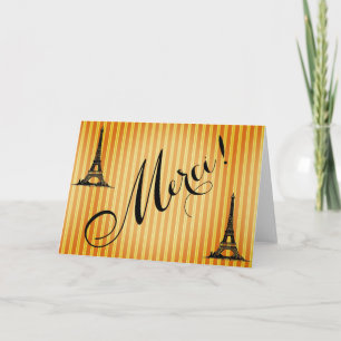 Eiffel Tower Merci French Vintage Thank You Notes